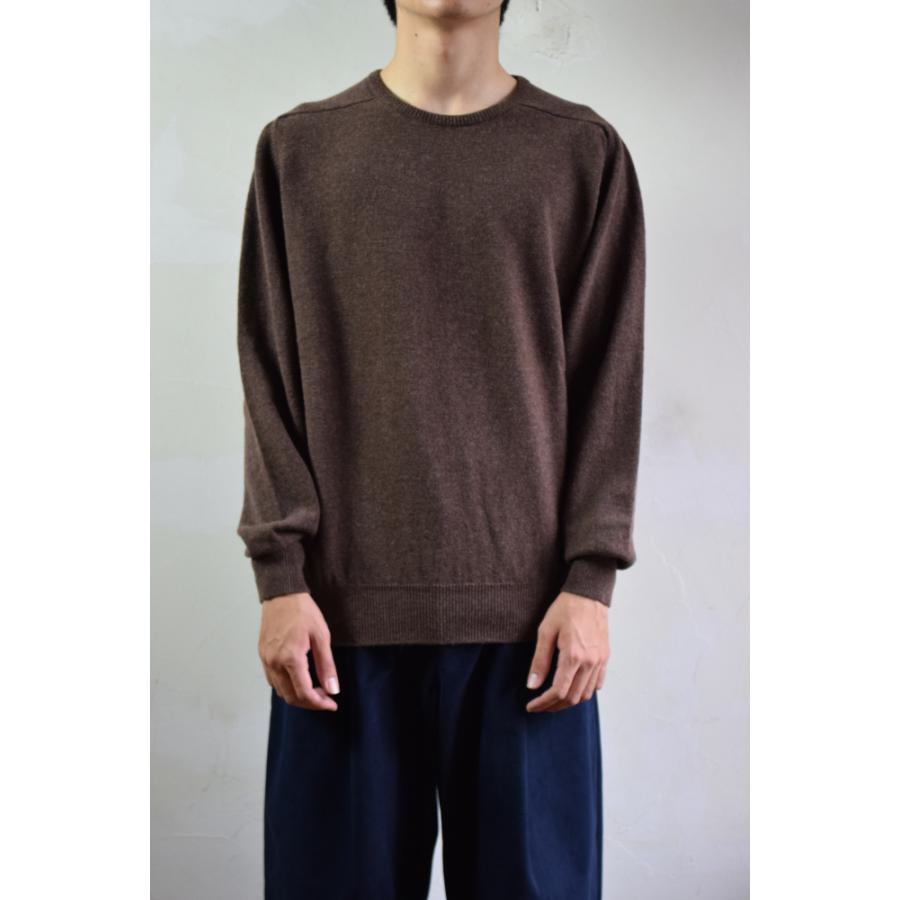 E. Tautz（イートウツ） 【SALE!】E.TAUTZ / CREWNECK JUMPER [BROWN 