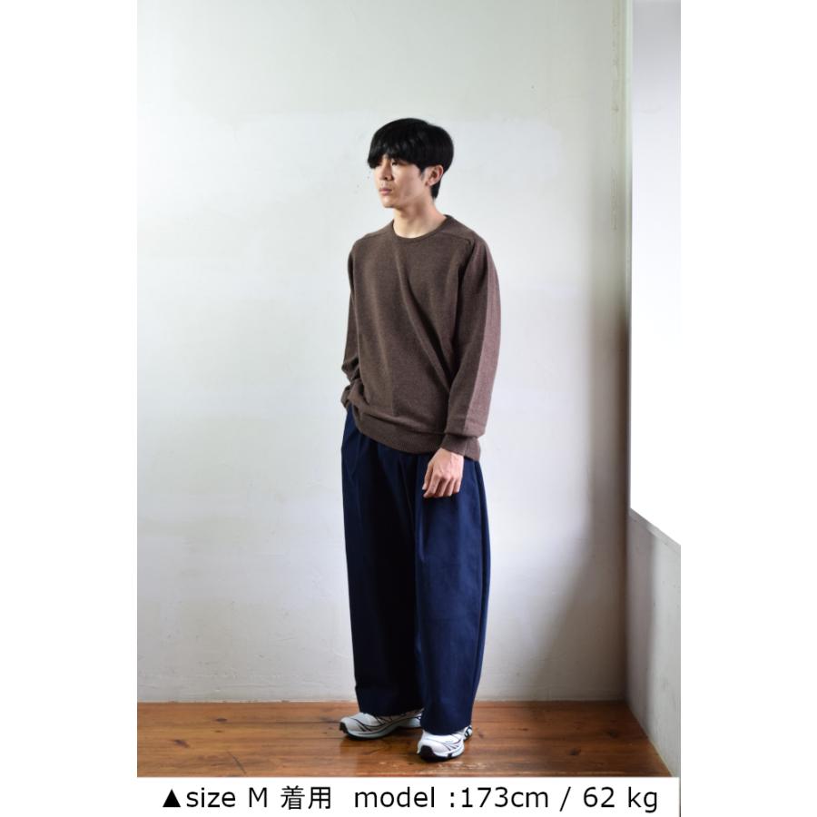E. Tautz（イートウツ） 【SALE!】E.TAUTZ / CREWNECK JUMPER [BROWN 