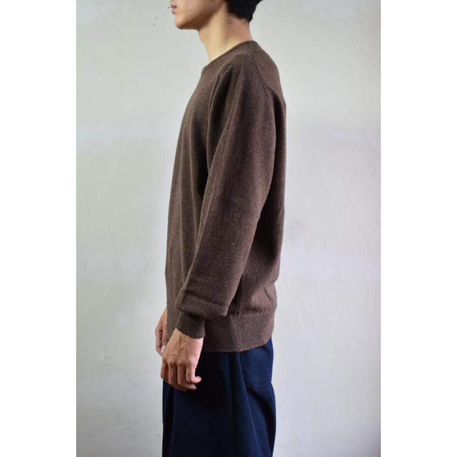 E. Tautz（イートウツ） 【SALE!】E.TAUTZ / CREWNECK JUMPER [BROWN 