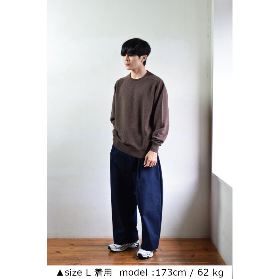 E. Tautz（イートウツ） 【SALE!】E.TAUTZ / CREWNECK JUMPER [BROWN 