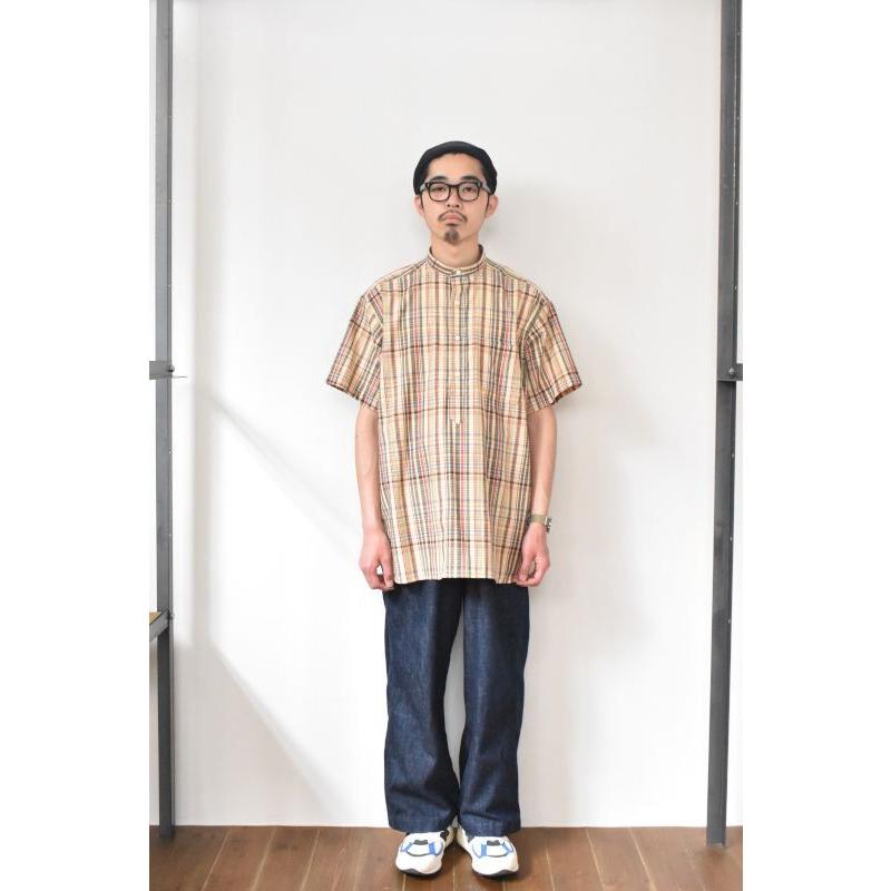 【NEW!】INDIVIDUALIZED SHIRTS (インディビジュアライズドシャツ) Relaxed Fit Band Collar Pull Over Shirt -別注- [IVY MADRAS]｜liberacion｜16