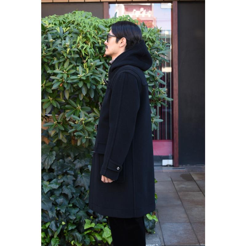 【NEW!】INVERTERE (インバーティア) NEWTON ABBOT DUFFLE COAT REGULAR FIT [BLACK]の画像