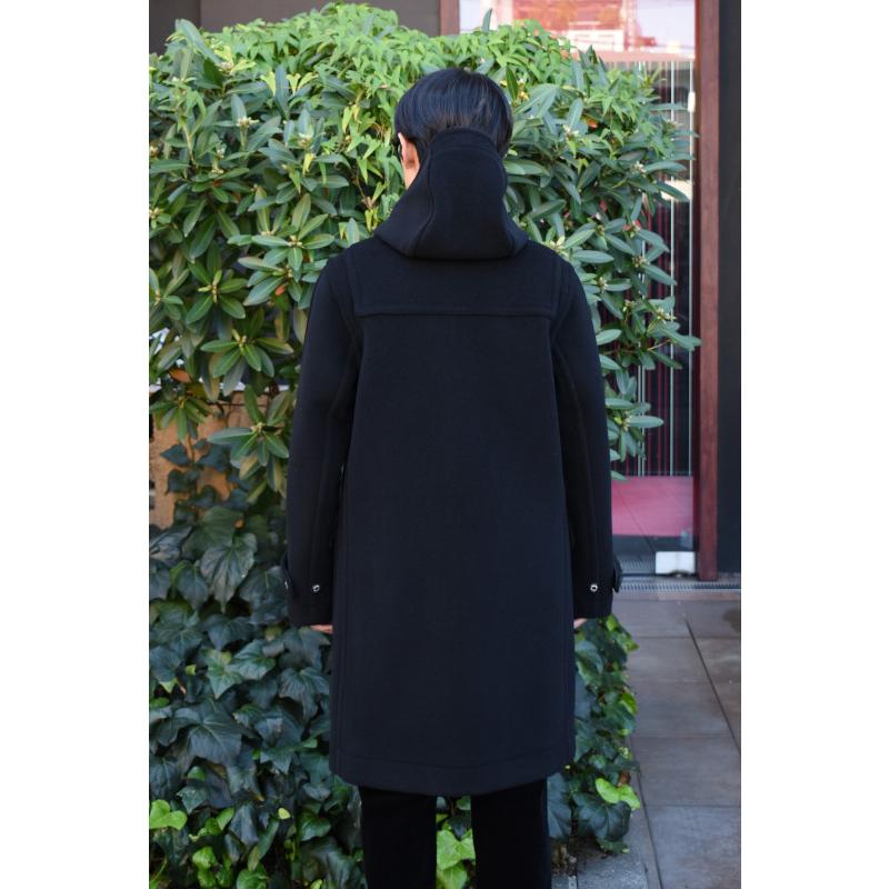 【NEW!】INVERTERE (インバーティア) NEWTON ABBOT DUFFLE COAT REGULAR FIT [BLACK]の画像