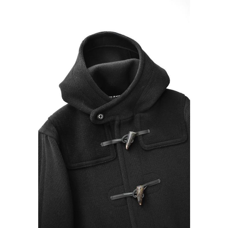 【NEW!】INVERTERE (インバーティア) NEWTON ABBOT DUFFLE COAT REGULAR FIT [BLACK]の画像