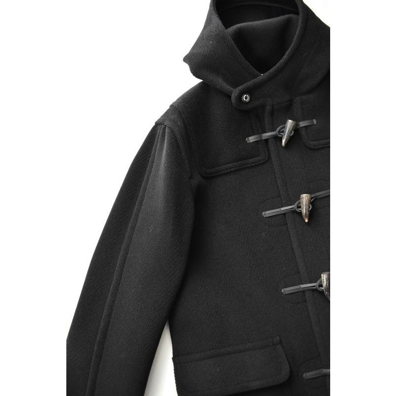 【NEW!】INVERTERE (インバーティア) NEWTON ABBOT DUFFLE COAT REGULAR FIT [BLACK]の画像