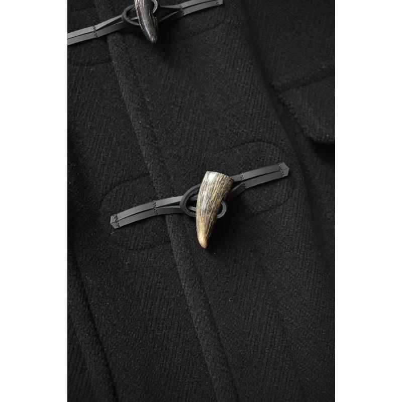 【NEW!】INVERTERE (インバーティア) NEWTON ABBOT DUFFLE COAT REGULAR FIT [BLACK]の画像