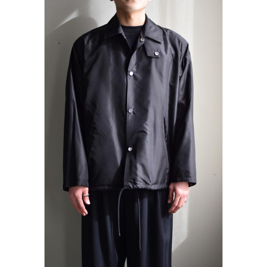 markaware（マーカウェア） SILK TAFFETA COACH JACKET III [BLACK