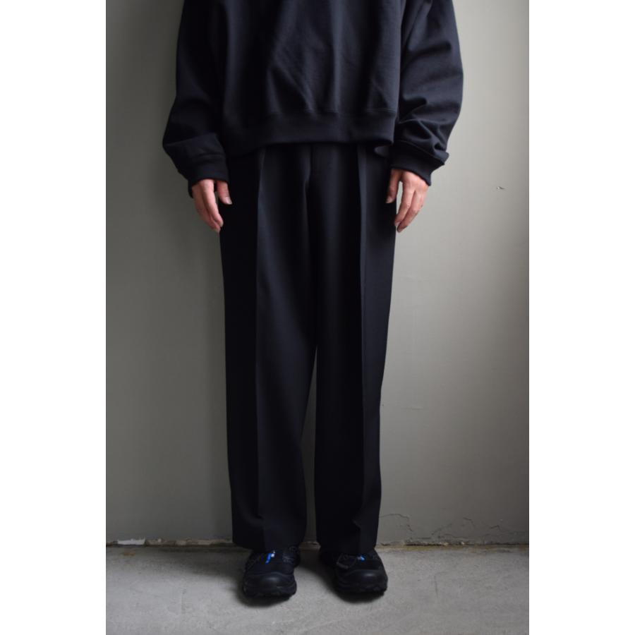 MARKAWARE ウールサバイバルクロス/ダブルプリーテッドwool マーカ MARKAWARE DOUBLE PLEATED TROUSERS ORGANIC WOOL SURVIVAL