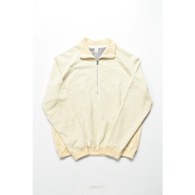 mocT (モクティー) BD FLEECE HALF ZIP SWEAT mocT (モクティー) BD FLEECE HALF ZIP SWEAT P/O [YELLOW]