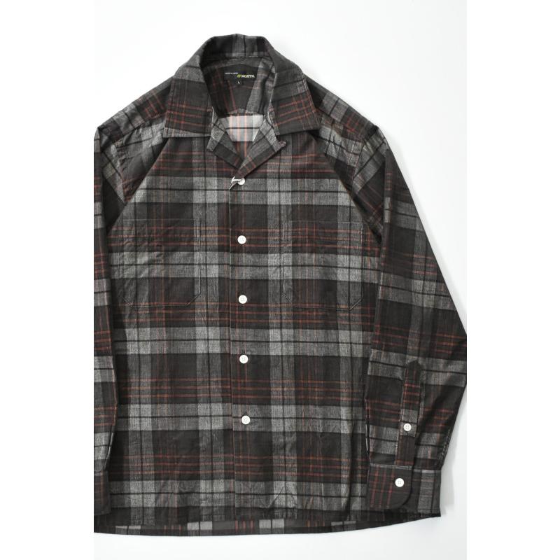 SALE!】MOJITO (モヒート) ABSHINTH SHIRT Bar.2.0 Corduroy Plaid