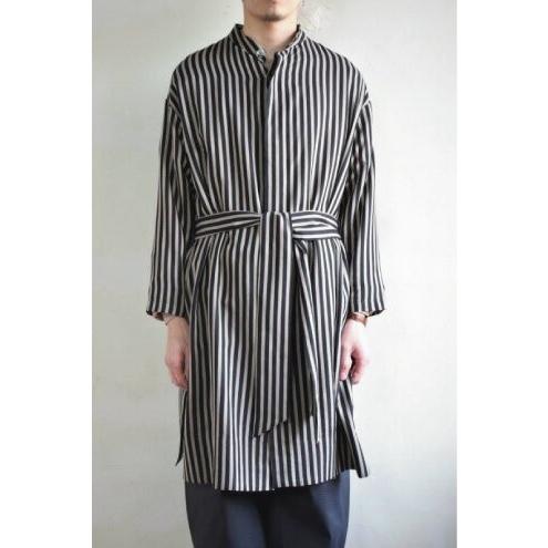 SALE】m's braque (エムズ ブラック) OVERSIZED STAND COLLAR SHIRTS
