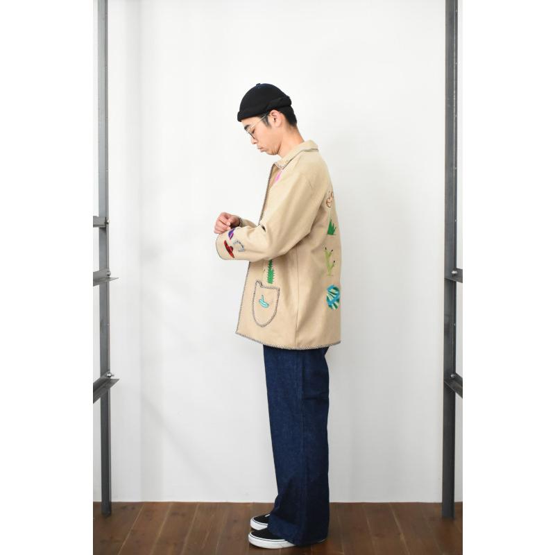 NEW!】oaxaca (オアハカ) Souvenir Jacket [KHAKI/MULTI] : LIBERACION