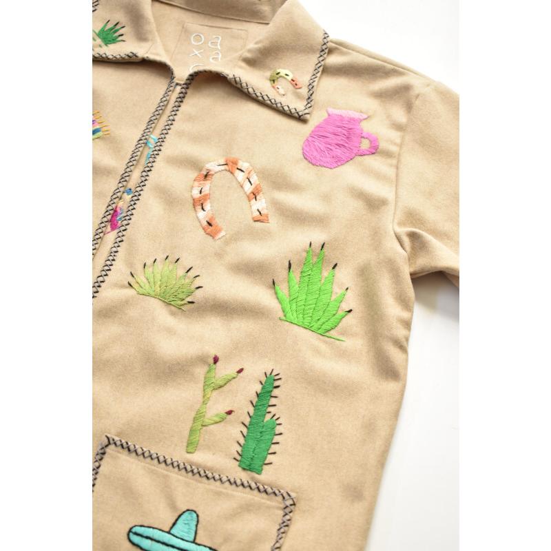 NEW!】oaxaca (オアハカ) Souvenir Jacket [KHAKI/MULTI NEW!】oaxaca (オアハカ) Souvenir Jacket [KHAKI/MULTI