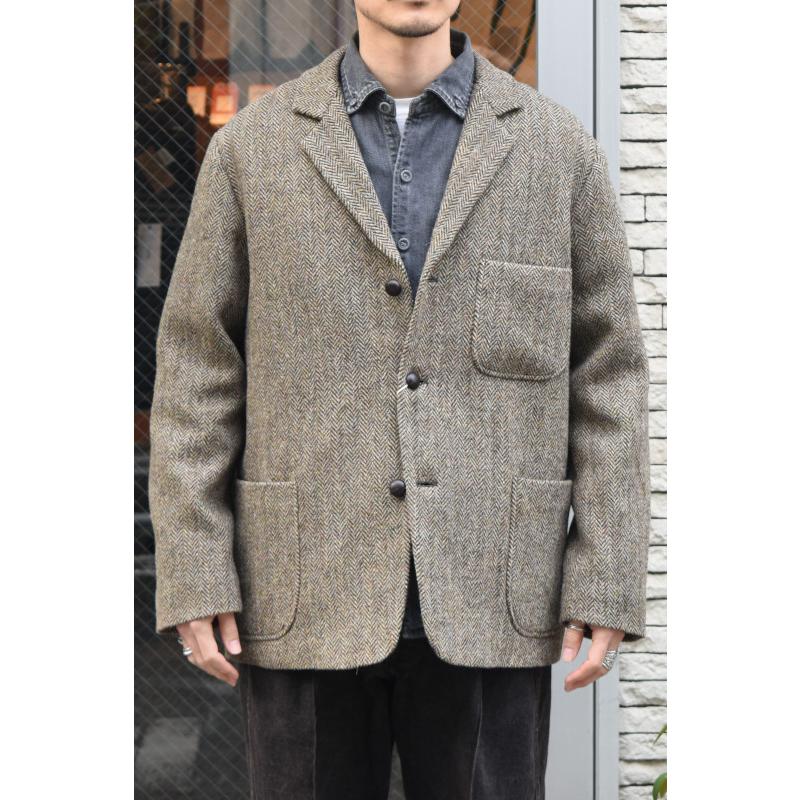 SALE!】orslow (オアスロウ) RELAX FIT HARRIS TWEED JACKET [KHAKI