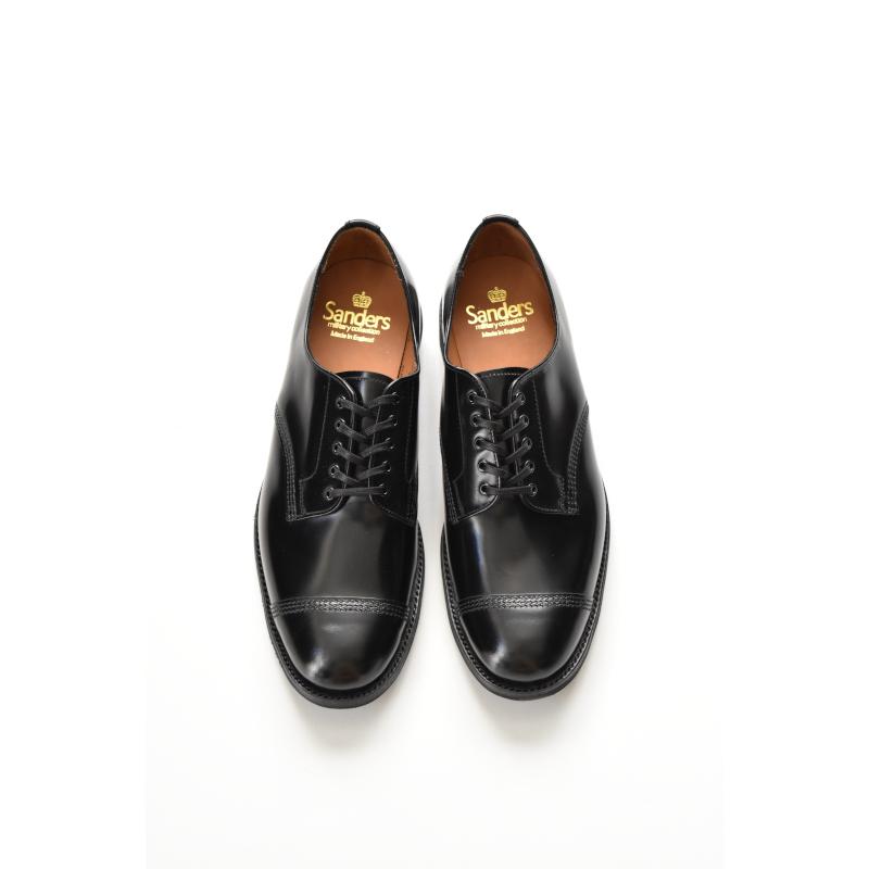 Sanders Military Derby Schuh 1128B Schwarz 8 Gebraucht MESC-0