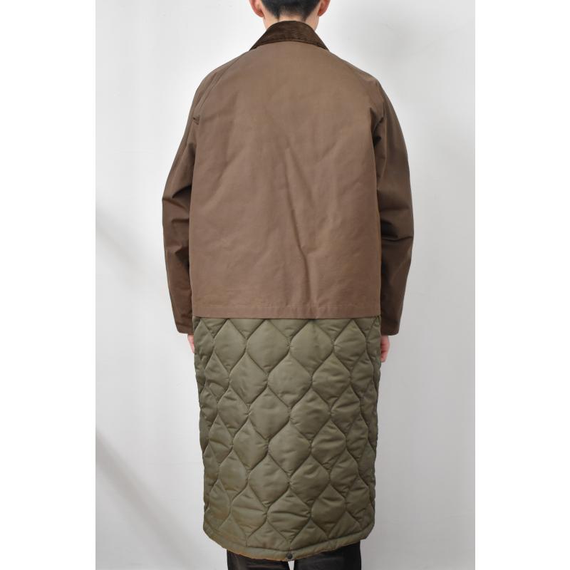 SALE!】Scye (サイ) Waxed Cotton Layered Coat [DARK BRONZE SALE!】Scye (サイ) Waxed Cotton Layered Coat [DARK BRONZE