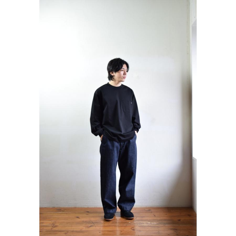 メンズ 【universal products】wide denim trousers