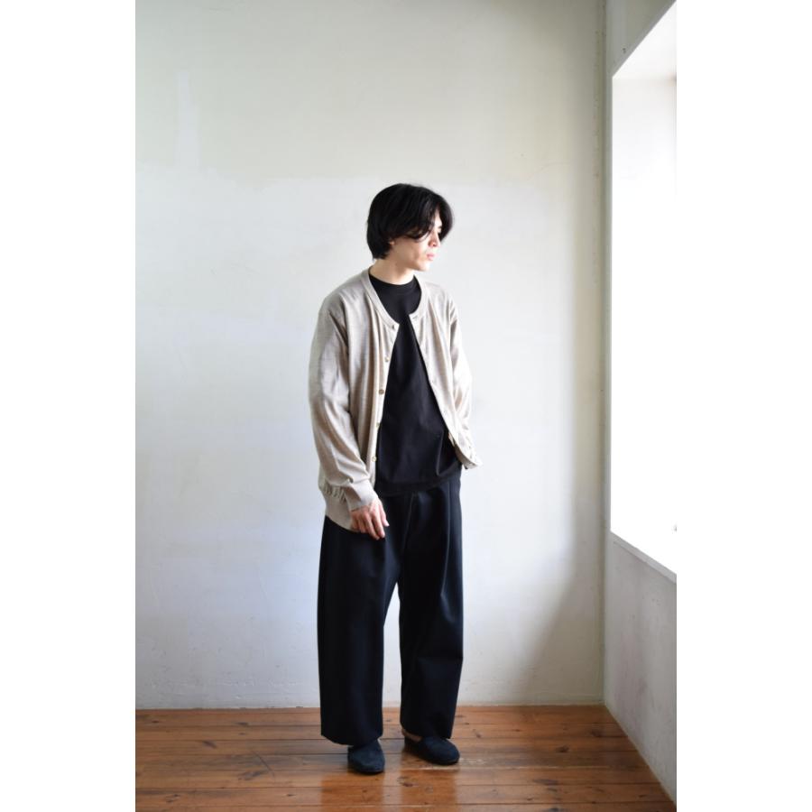 URU（ウル） 【SALE!】URU 21GAUGE CREW NECK KNIT CARDIGAN [L.BEIGE 