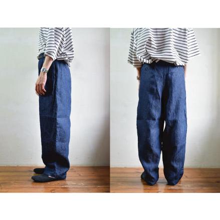 WhoWhat（フーワット） 【SALE!】whowhat LINEN DENIM WIDE SLACKS