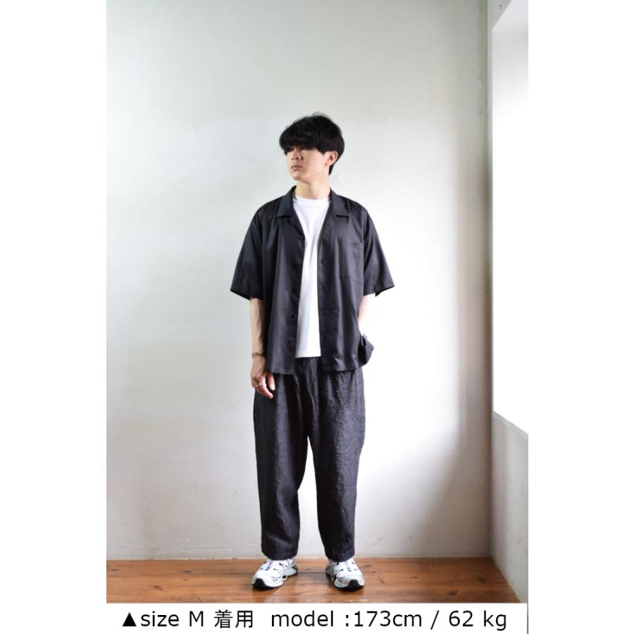 WhoWhat（フーワット） 【SALE!】whowhat OPEN COLLAR SHIRT [BLACK