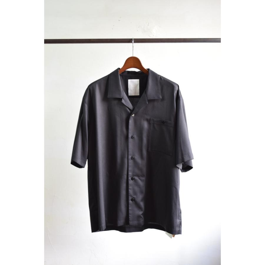 WhoWhat（フーワット） 【SALE!】whowhat OPEN COLLAR SHIRT [BLACK