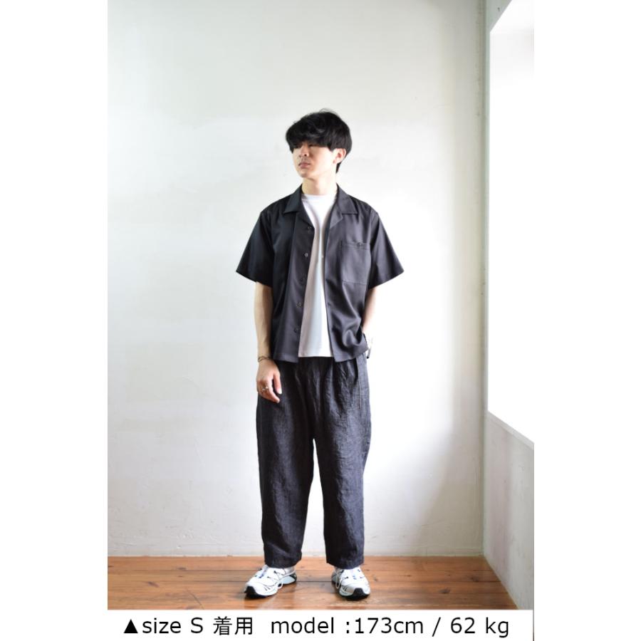 WhoWhat（フーワット） 【SALE!】whowhat OPEN COLLAR SHIRT [BLACK