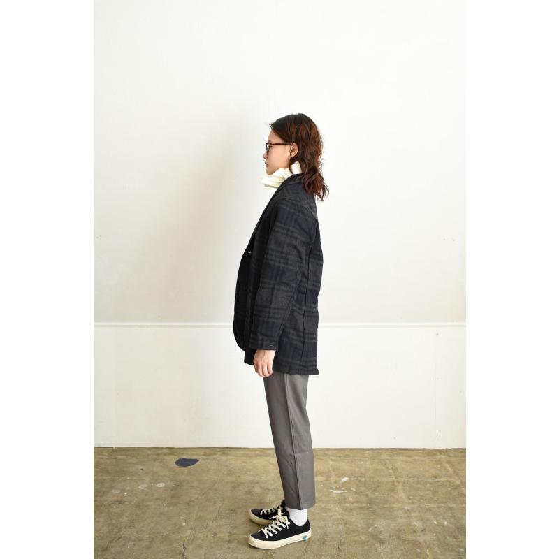 For WOMEN】Yarmo (ヤーモ) Work Jacket [CHARCOAL CHECK
