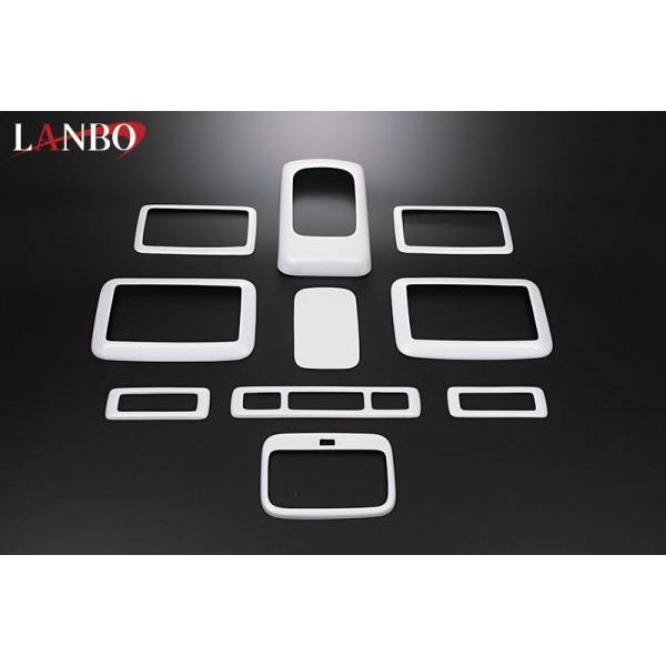 ハイエース 200系 S-GL インテリアパネル 3D 立体形状 パールホワイト 
