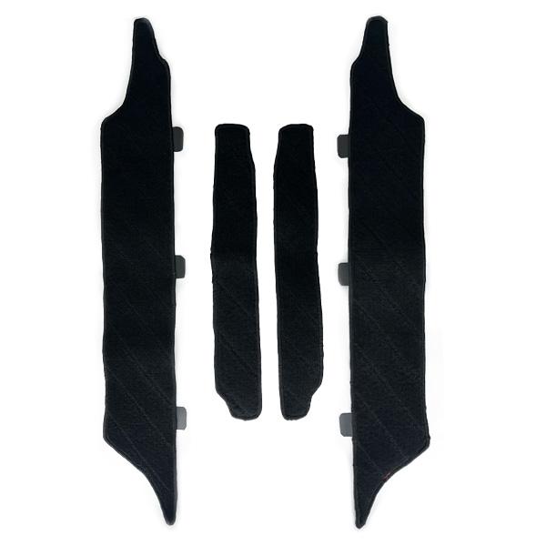 ノア 90 ステップマット フロアマット サイドステップ マット 運転席 助手席 後部座席 汚れ防止 傷防止 ブラック 内装 カスタム パーツ 4ピース 専用設計 | 