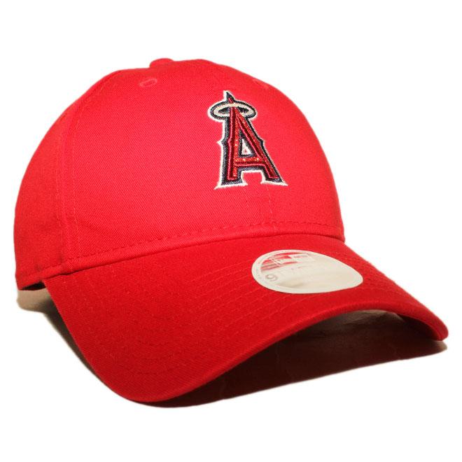 女性用 ニューエラ ストラップバックキャップ 帽子 NEW ERA 9twenty レディース MLB ロサンゼルス エンゼルス rd | 9TWENTY | 02