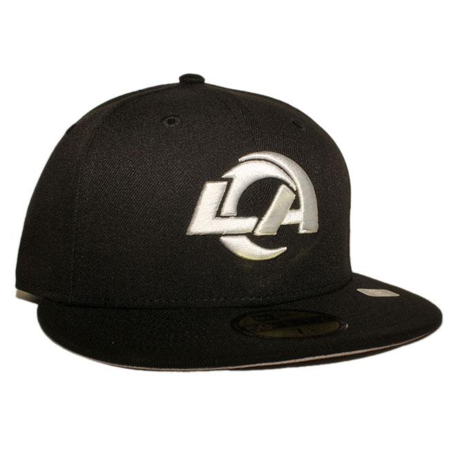 ニューエラ ベースボールキャップ 帽子 NEW ERA 59fifty メンズ レディース NFL ロサンゼルス ラムズ bk | 59FIFTY | 01