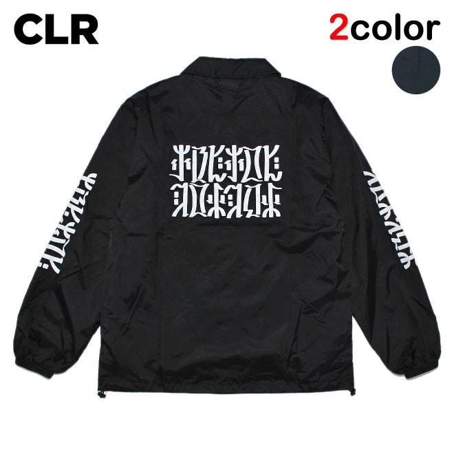【セール】 シーエルアール コーチジャケット ナイロンジャケット メンズ レディース CLR 長袖 アート グラフィック S-XL [ 翌日お届け ] [ bk nv ] セール シーエルアール コーチジャケット ナイロンジャケット CLR