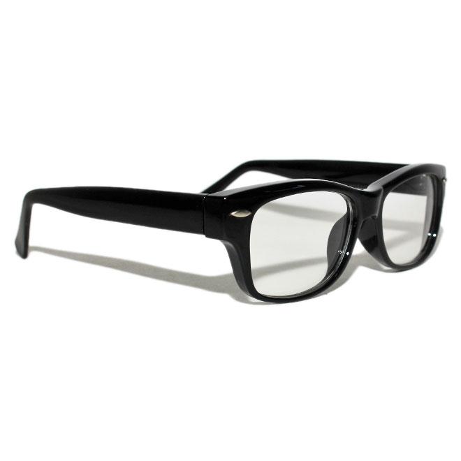 セール サングラス メンズ レディース ウエリントン型 伊達めがね bk |  | 01