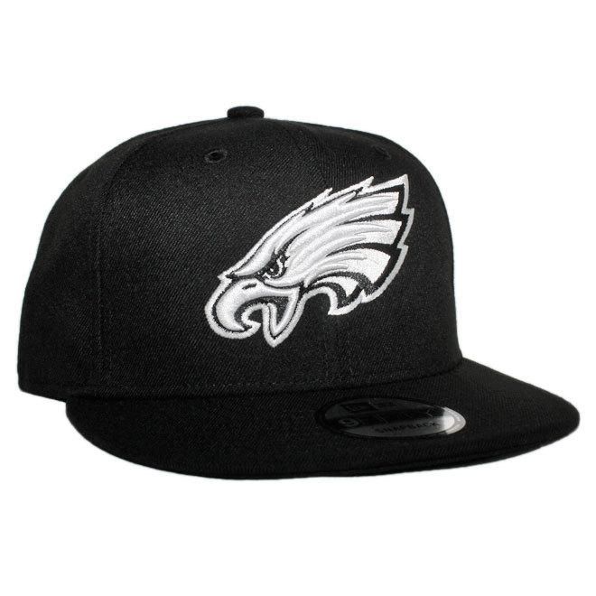 ニューエラ スナップバックキャップ 帽子 NEW ERA 9fifty メンズ レディース NFL フィラデルフィア イーグルス bk | 9FIFTY | 02