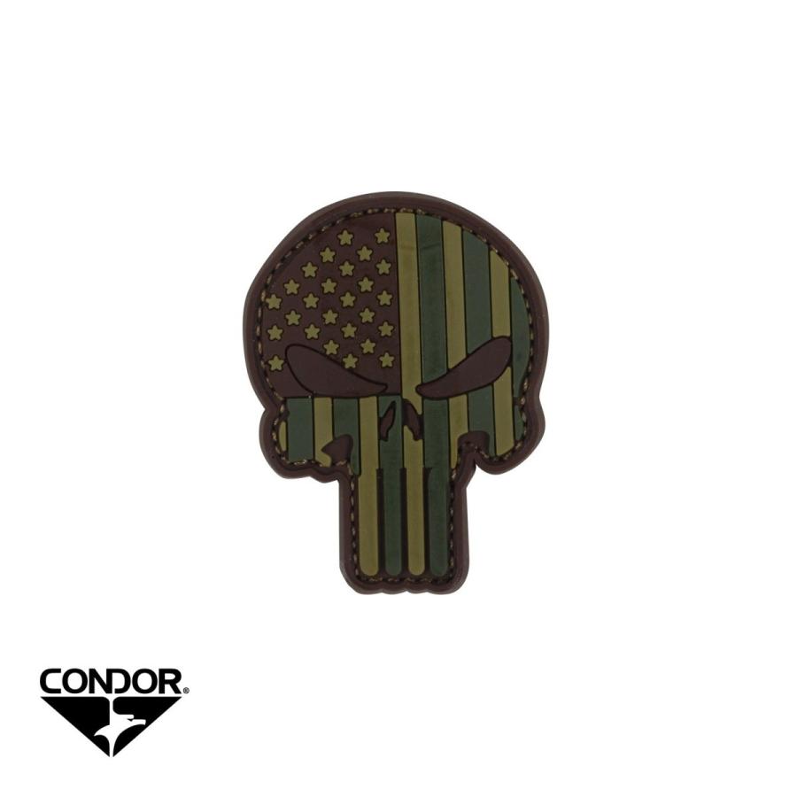 CONDOR 181003-008 PUNISHER PVC PATCH ( 1PCS/ PACK ) MULTICAM ...