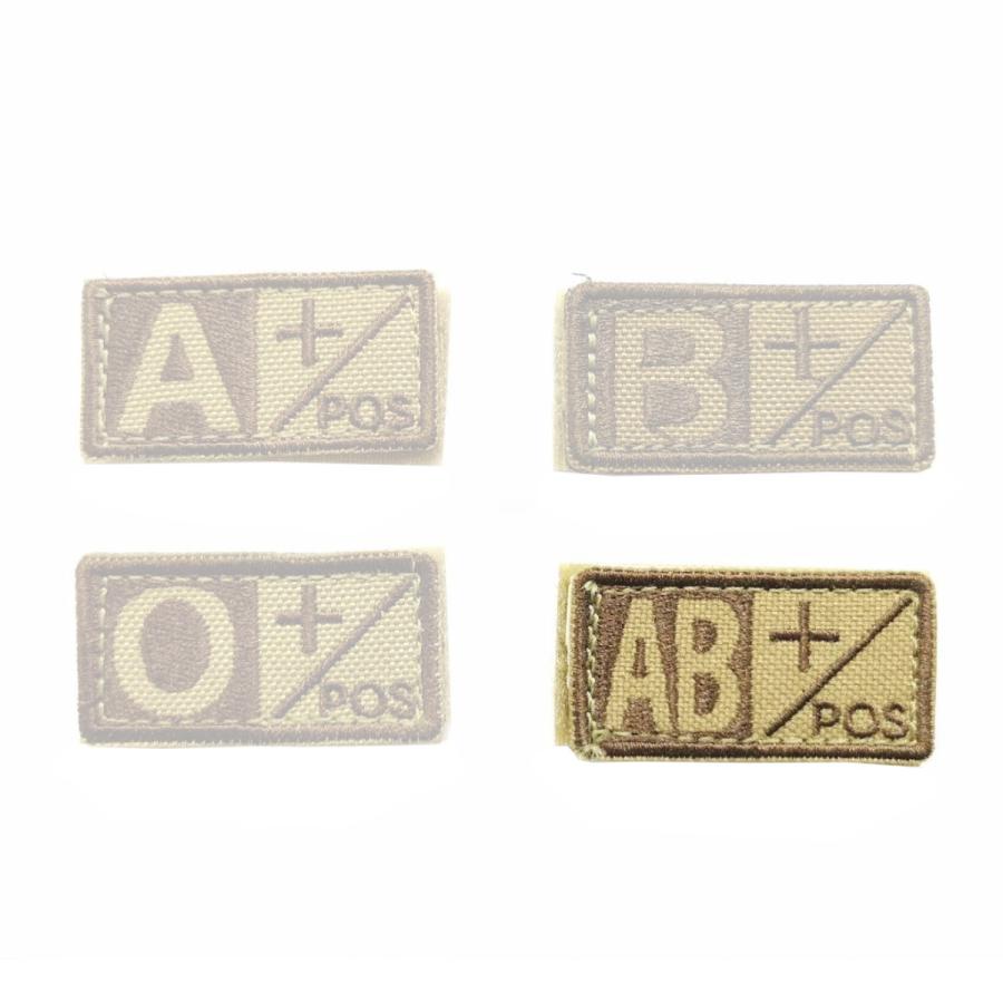 A B AB O Embroidery Tactical Patches Badge 3D Blood Type Patch Badge Velcro Military Badges Identification Chapter I.1281093732