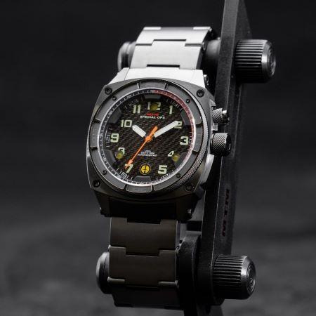 MTM WATCH FAL-TBK-BKCB-MBTI Falcon Black Titanium - Tit Bandの画像