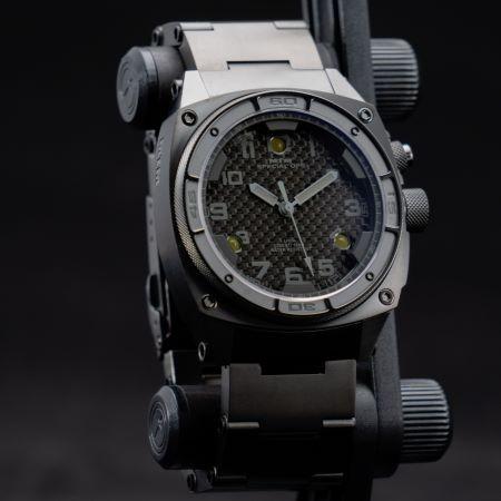 MTM WATCH FAL-TBK-BONB-MBTI Falcon Black On Black Titaniumの画像