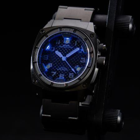 MTM WATCH FAL-TBK-BONB-MBTI Falcon Black On Black Titaniumの画像