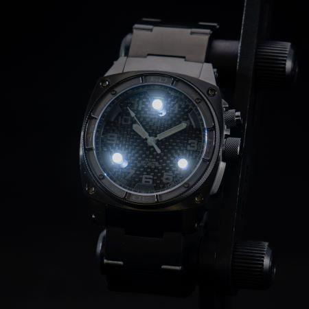 MTM WATCH FAL-TBK-BONB-MBTI Falcon Black On Black Titaniumの画像