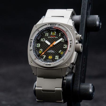 MTM WATCH FAL-TGR-BKCB-MBTI Falcon Grey Titanium - Tit Bandの画像