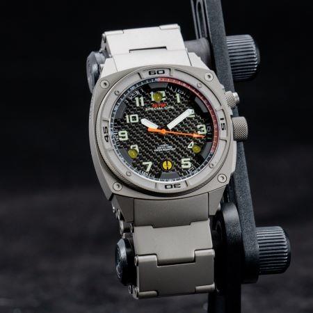 MTM WATCH FAL-TGR-BKCB-MBTI Falcon Grey Titanium - Tit Bandの画像