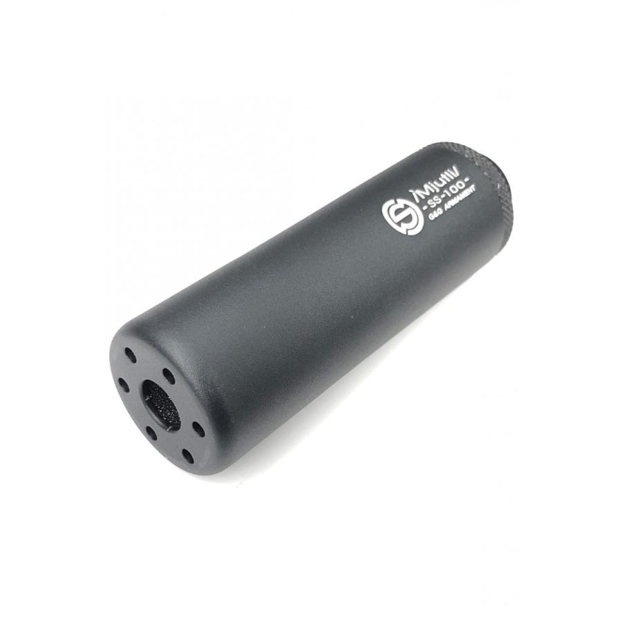 G&G ARMAMENT G-01-014 SS-100 Mock Suppressor-Black (14mm CW/CCW) サプレッサー 100サイズ 正ネジ/逆ネジ(両方対応) ブラック｜liberator｜02