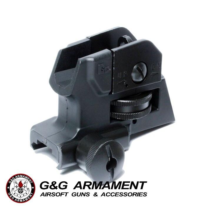 G&G G-03-120 LET Detachable Rear Sight (Black)｜liberator