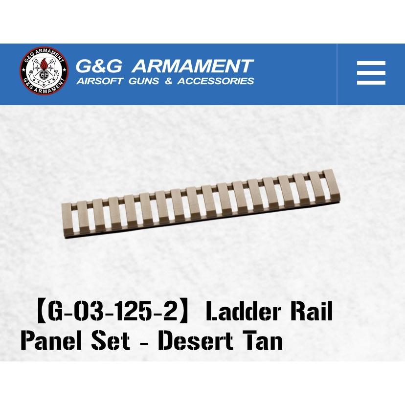 G&G G-03-125-2 Ladder Rail Panel Set - Desert Tan (4 Panels per set)｜liberator