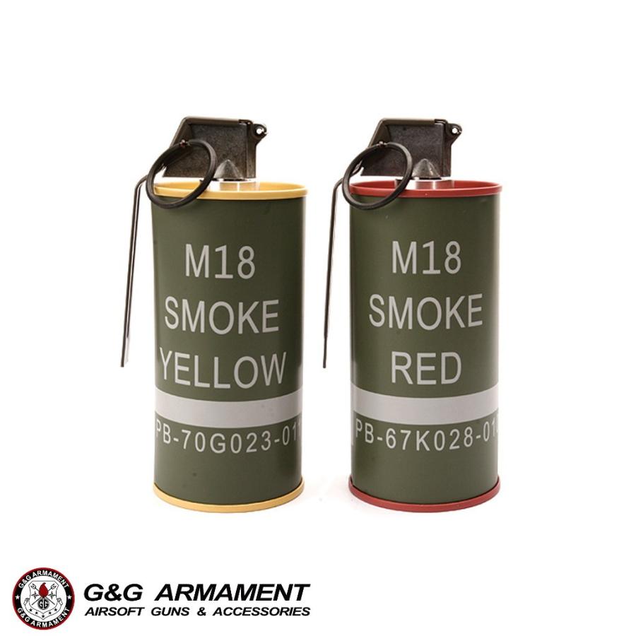 G&G G-07-045 Mock M18 Smoke Grenade Shape BB Loader Set Red