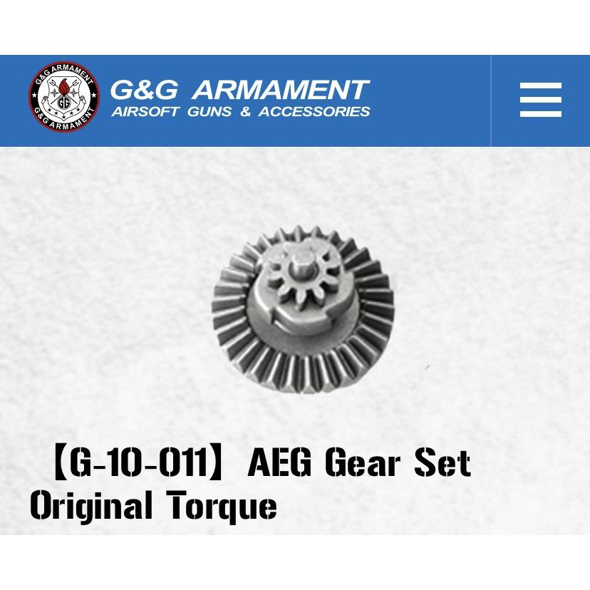 G&G - G\u0026G G-10-011 AEG Gear Set Original Torque アクセサリー、消耗品-サバゲー、ミリタリー-楽器、手芸、コレクション