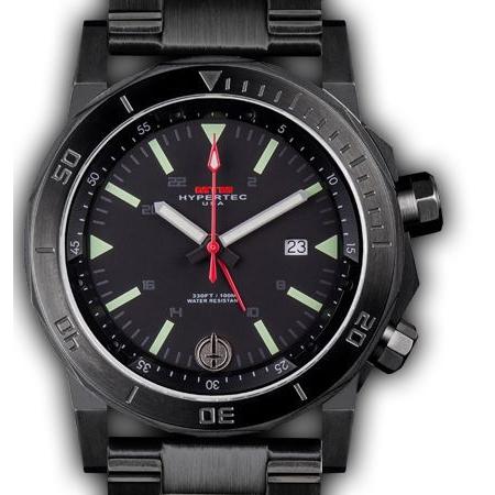 MTM WATCH H61-SBK-LUMI-MBSS H-61 Black-Lumi Dial-Steel Bandの画像