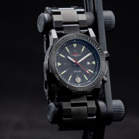 MTM WATCH H61-SBK-LUMI-MBSS H-61 Black-Lumi Dial-Steel Bandの画像