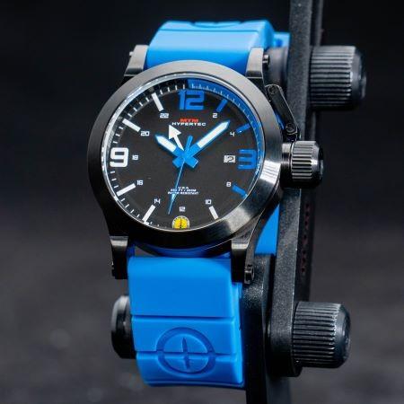 MTM WATCH HYP-SB4-BLUE-BL2B-A Hypertec 44 Black - Blue Dial- Blue Rubber II - Black Buckleの画像